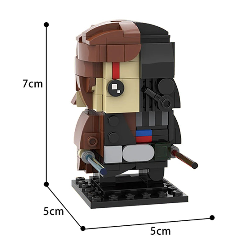 Buildmoc Space Wars Figures Vader-Anakined Queen Jar Binksed General-Grievous Building Blocks Kids Toys for Children