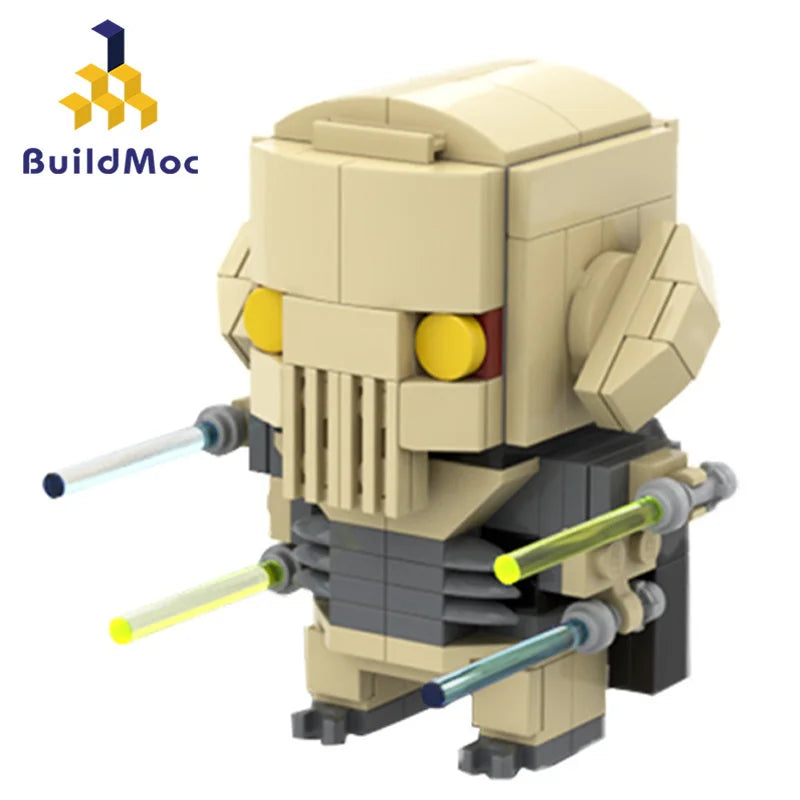 Buildmoc Space Wars Figures Vader-Anakined Queen Jar Binksed General-Grievous Building Blocks Kids Toys for Children