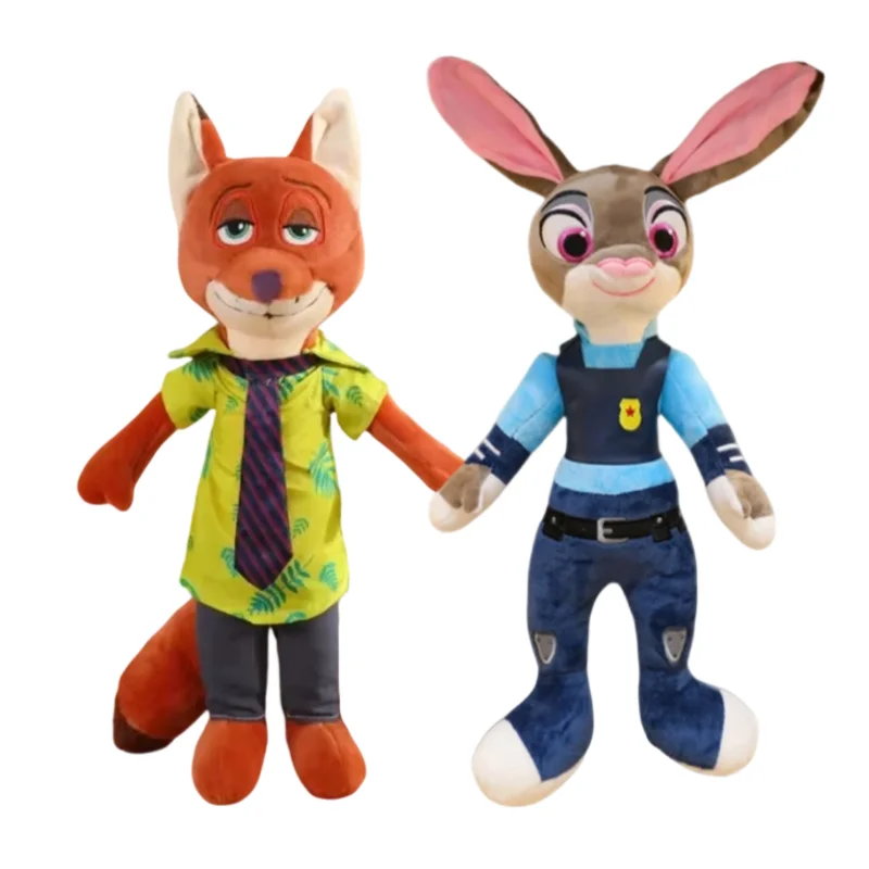 30Cm40Cm Kawaii Disney Zootopia Nick Wilde Judy Hopps Plush Doll Toy Anime New Sofa Room Decoration Children's Birthday Gift