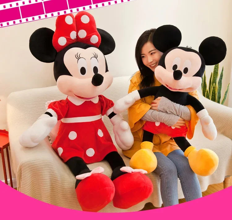 Disney Mickey Mouse Minnie Plush Dolls Animal Stuffed Toys Birthday gift Christmas Gift for Kids Cute Mickey Minnie Presents