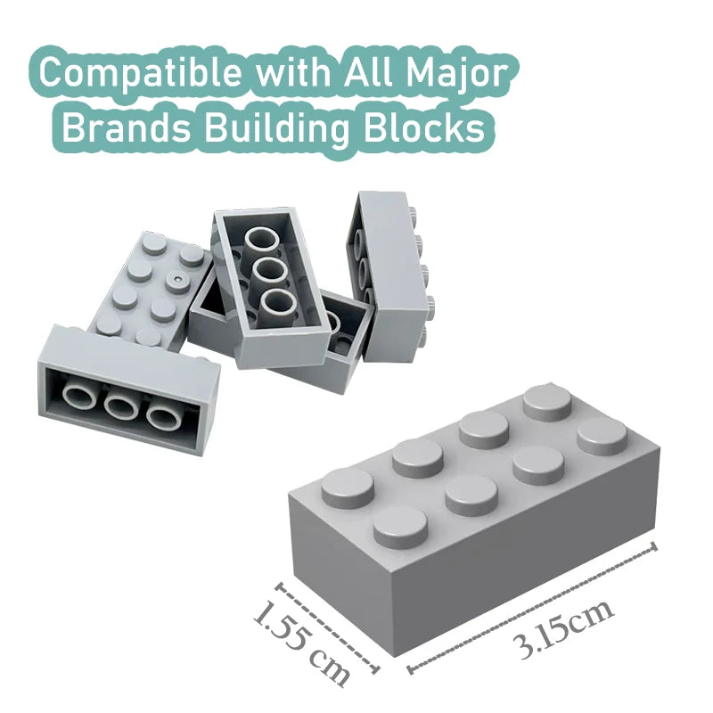 2x4 Building Blocks DIY Classic Creative Toys Compatible with Major Brand 3001 Bulk Bricks MOC Play Set Kids Gift 100-300 Pieces