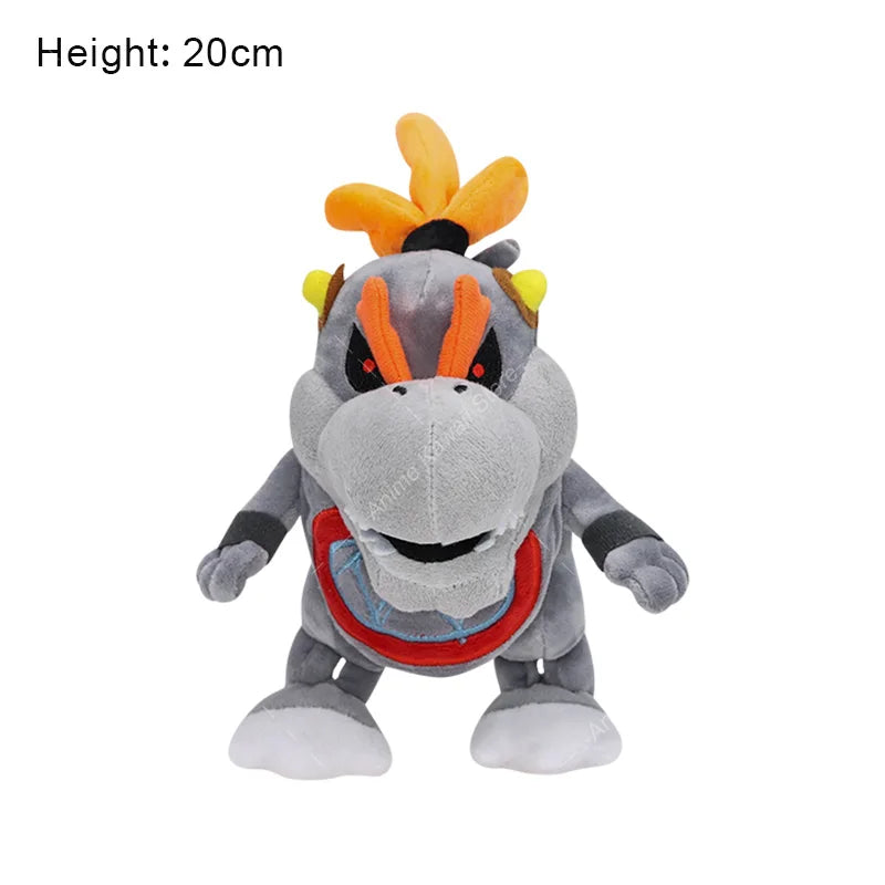Super Mario Plush Toys Wonder Bowser Jr Meowser Lemmy Iggy Bowser Anime Stuffed Cartoon Peluche Dolls Kids Gifts