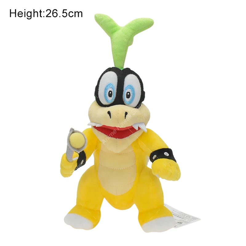 Super Mario Plush Toys Wonder Bowser Jr Meowser Lemmy Iggy Bowser Anime Stuffed Cartoon Peluche Dolls Kids Gifts