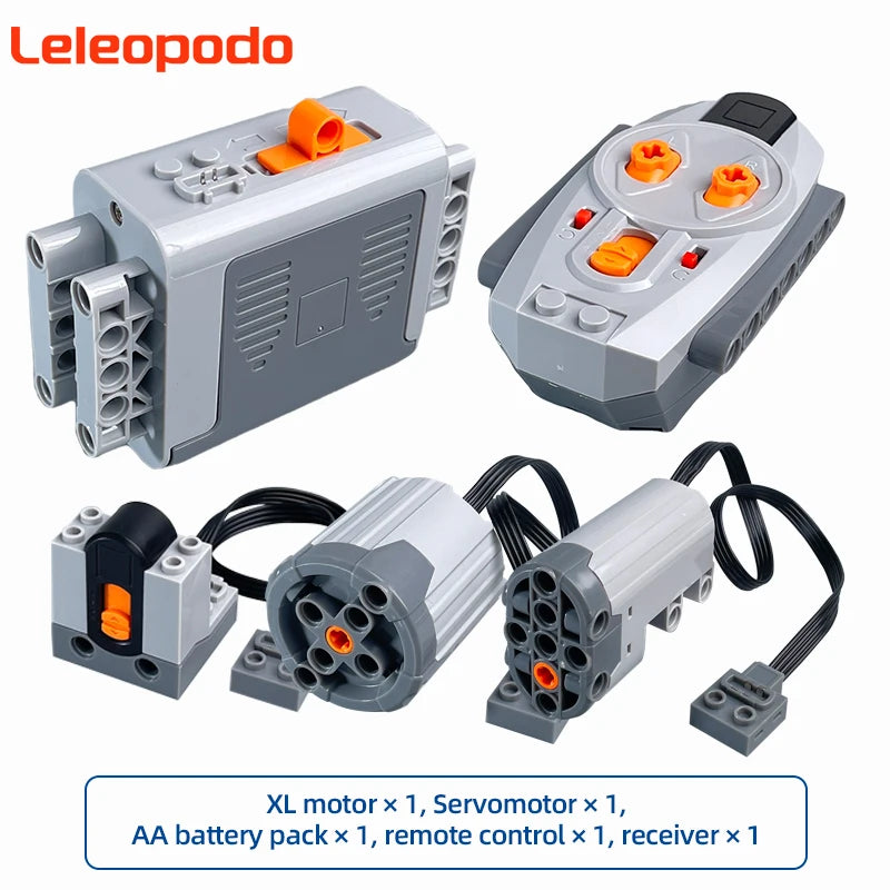 MOC Power Functions Enhanced Version M L XL Servo Red Motor Technical Part Building Block Toy Accessories Compatible with Brand