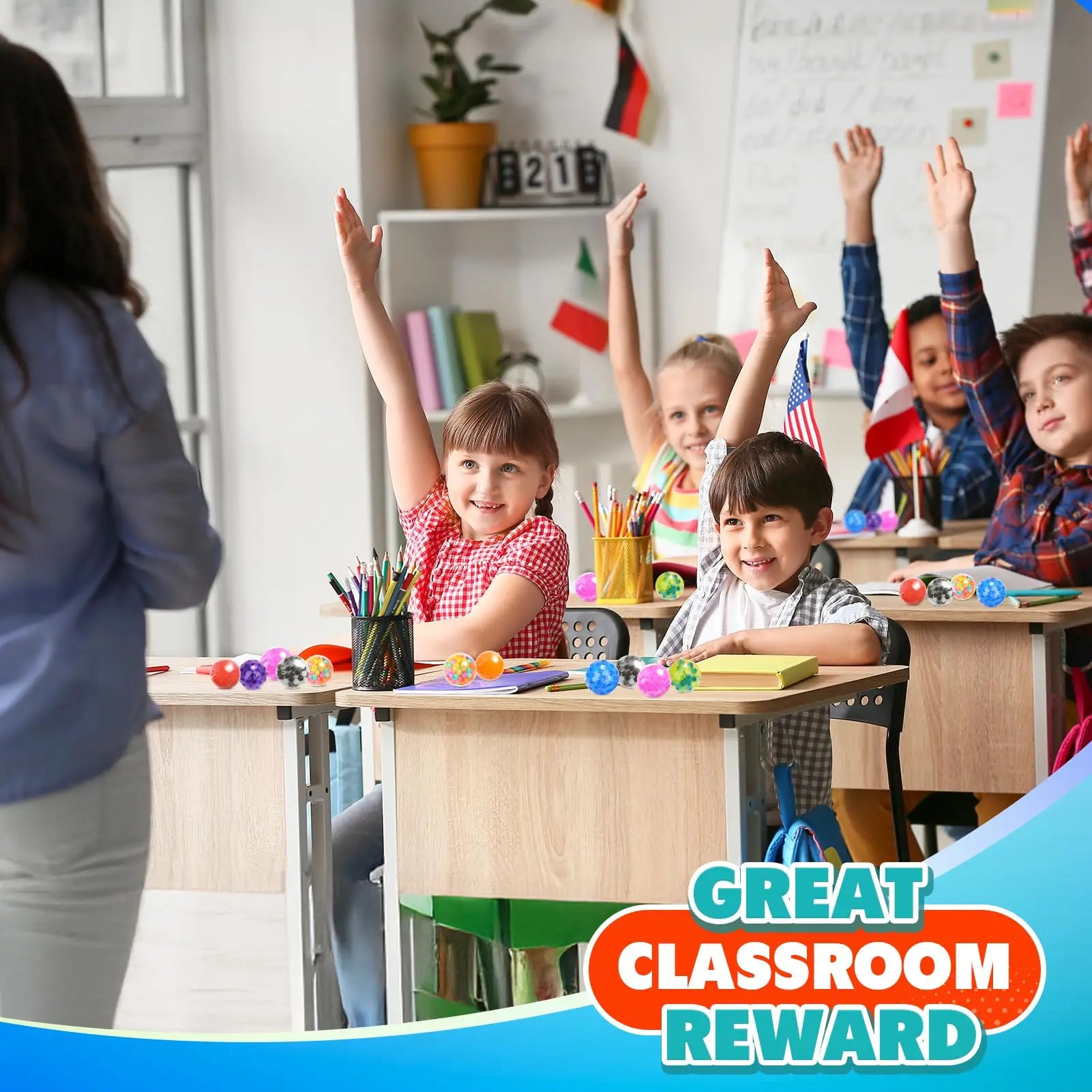 5-80pcs Squishy Stres Balls Fidget Toys Squishy Toys Stress Ball for Anxiety, Fidget Stress Toys Bulk, Squeeze Balls