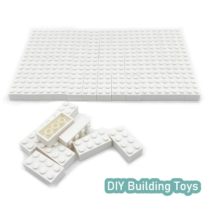 2x4 Building Blocks DIY Classic Creative Toys Compatible with Major Brand 3001 Bulk Bricks MOC Play Set Kids Gift 100-300 Pieces