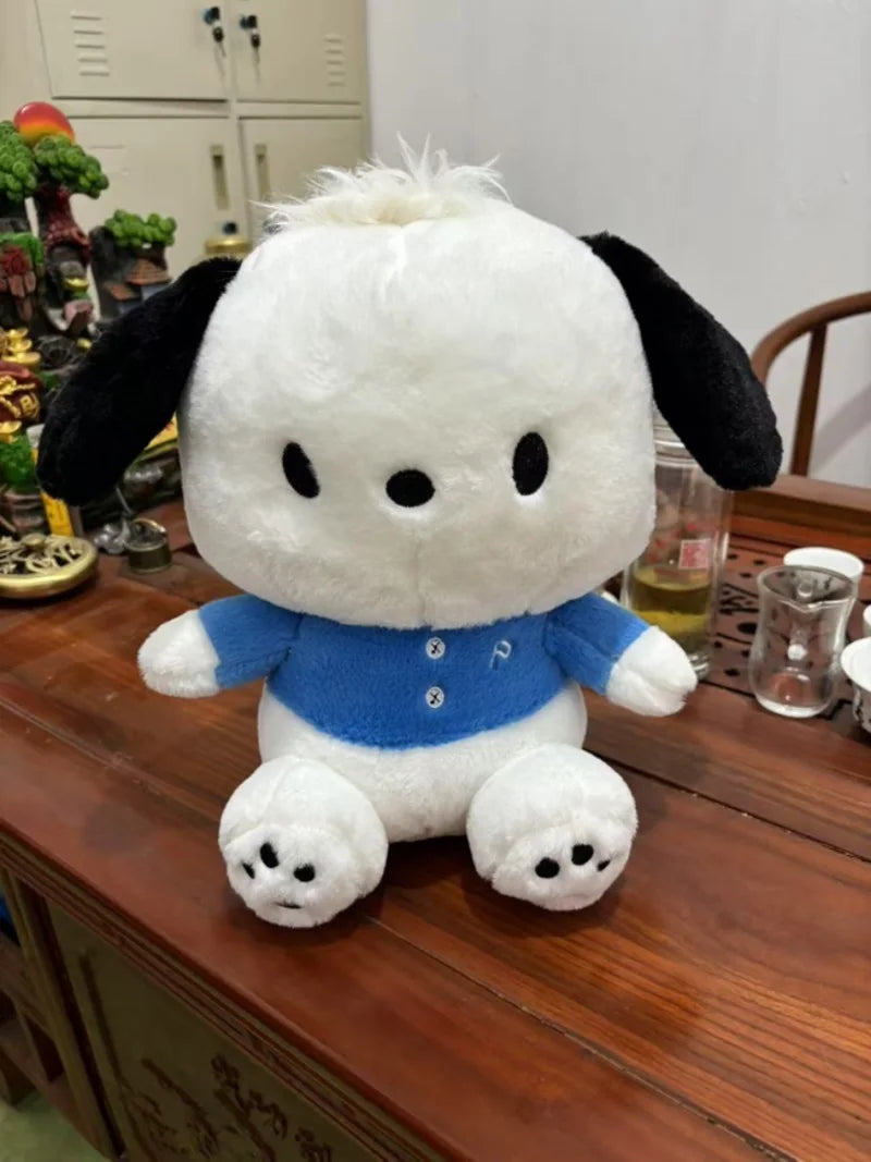 30cm Sanrio Kawaii Pochacco Plush Toy Cartoon & Cute Sleeping Companion Comfortable And Soft Birthday Gift Girl