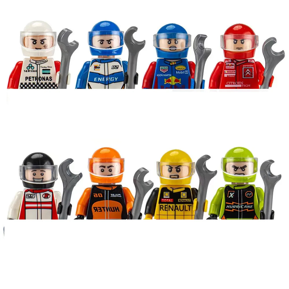 building blocks mini city figures 3D person series movie characters professional doctor police worker fireman robot toys for kid