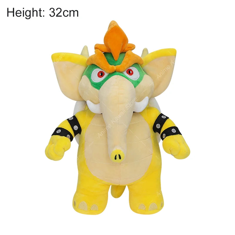 Super Mario Plush Toys Wonder Bowser Jr Meowser Lemmy Iggy Bowser Anime Stuffed Cartoon Peluche Dolls Kids Gifts