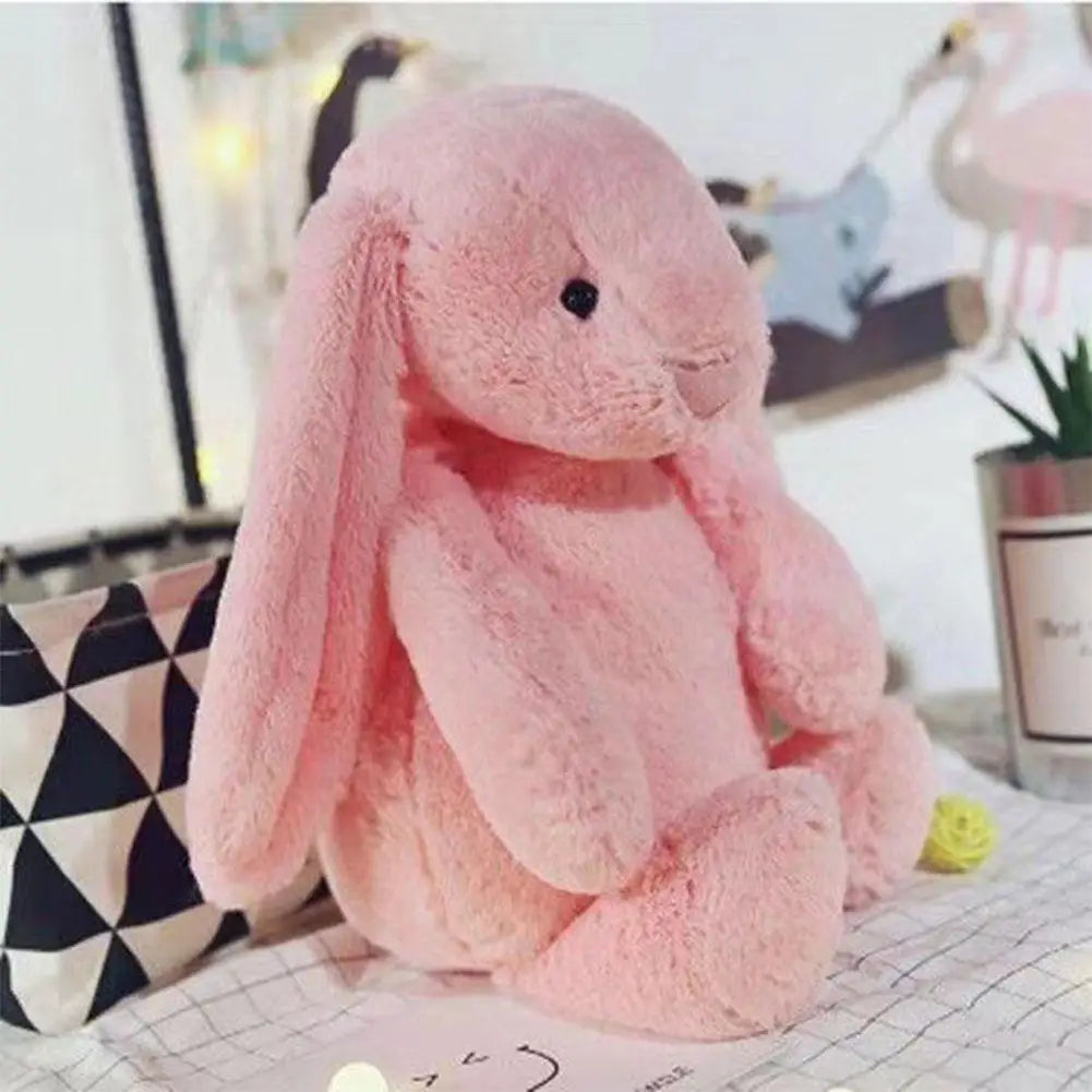 Cute Plush Toy Stuffed Toy Rabbit Doll Babies Sleeping Companion Kawaii Plush Long Ear Rabbit Doll Kids Gift Bedroom Plush Decor