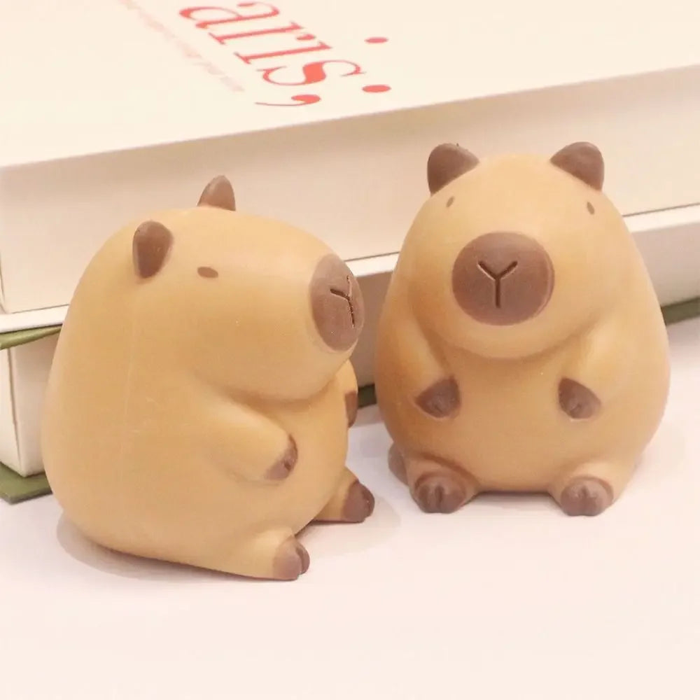 Capybara Slow Rebound  Squeeze Toy Kawaii Brown Squeeze Toys Cartoon Capybara Stress Relief Decompression Toys for Kid Best Gift