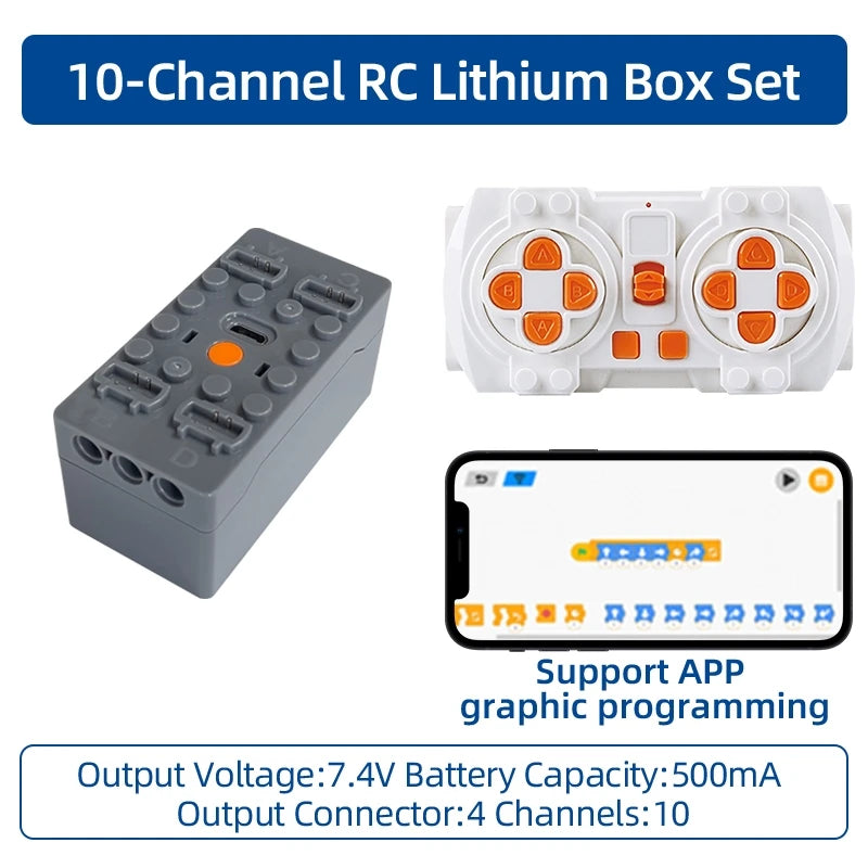 MOC Power Functions Enhanced Version M L XL Servo Red Motor Technical Part Building Block Toy Accessories Compatible with Brand