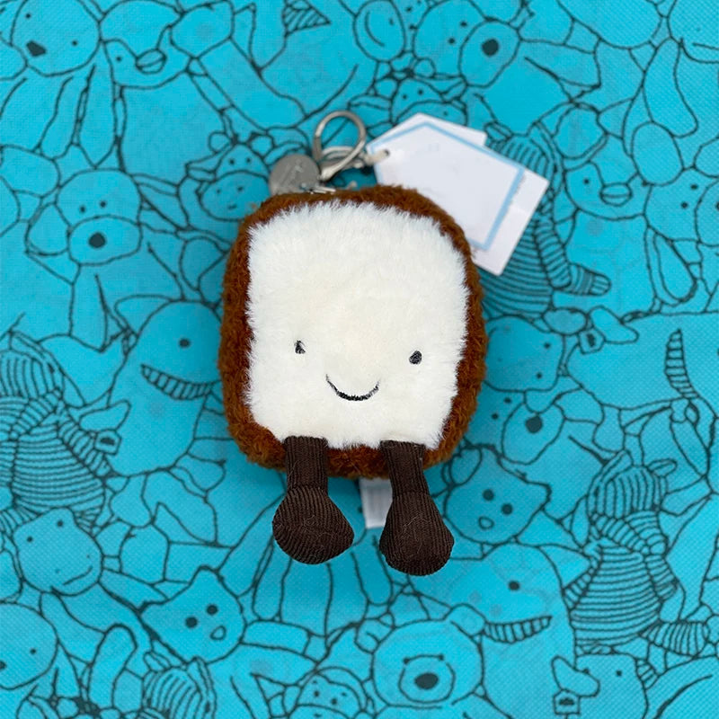 Marshmallow Plush Toy, Small Cherry Charm, Little Turtle Plush Toy, Croissant, Little Penguin JC Bag Charm