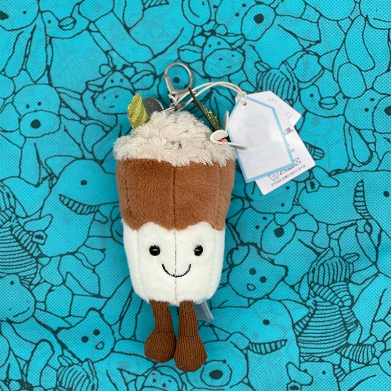 Marshmallow Plush Toy, Small Cherry Charm, Little Turtle Plush Toy, Croissant, Little Penguin JC Bag Charm