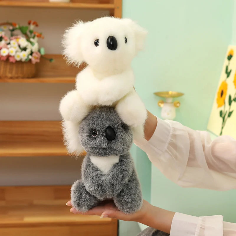 Lovely Australia Koala Plush Toys Furry Koala Bear Plush Dolls Stuffed Soft Animal Pillow for Friend Birthday Christmas Gift