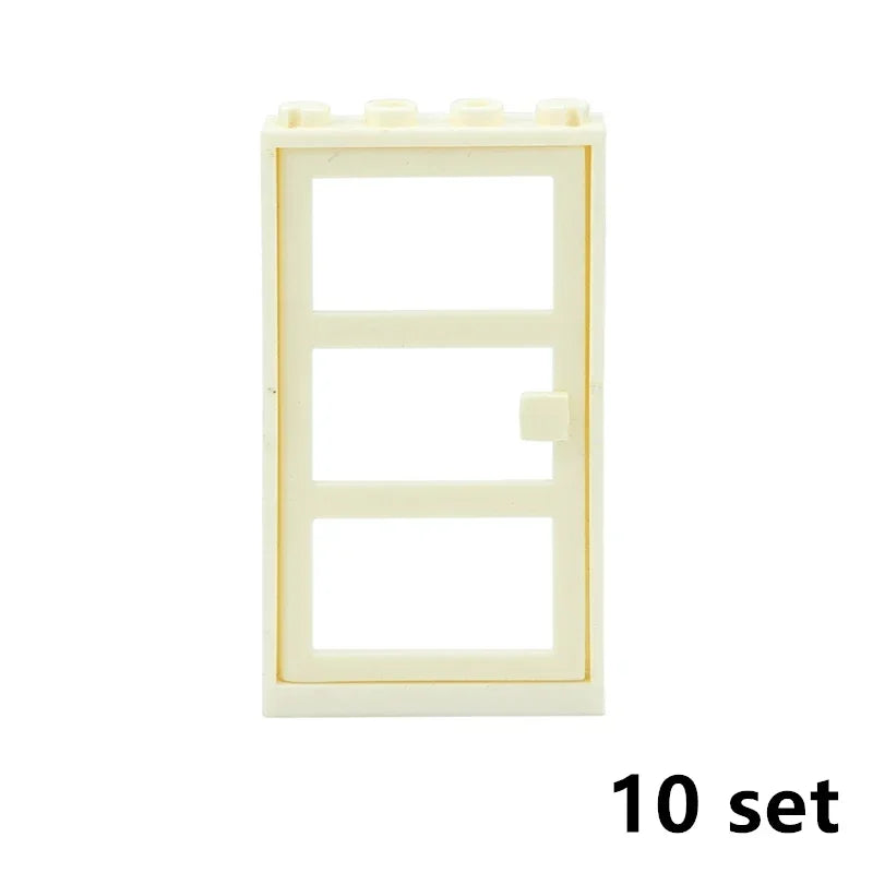 MOC City Friends House Parts Fence Stairs Ladder Gate Building Blocks Door Window Figures Garden Leduo DIY Accessories Bricks