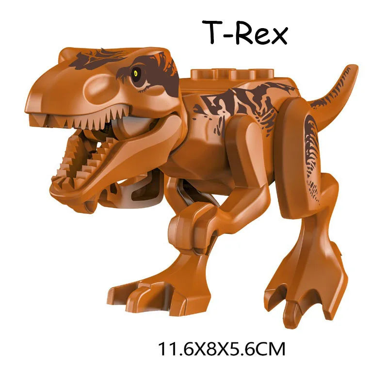 Jurassic Dinosaur World Park Indominus Rex Gyrosphere Escape Ball Owen Blue Model Building Blocks Enlighten Toys For Children