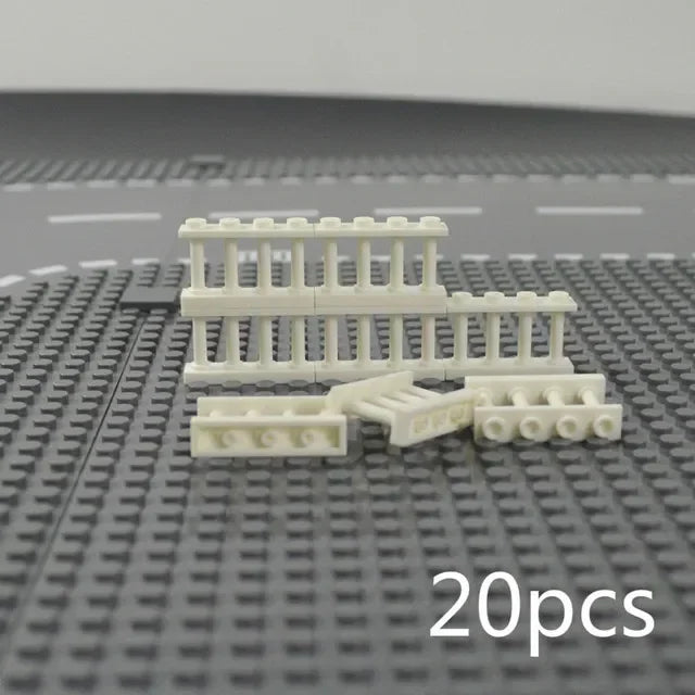 MOC City Friends House Parts Fence Stairs Ladder Gate Building Blocks Door Window Figures Garden Leduo DIY Accessories Bricks