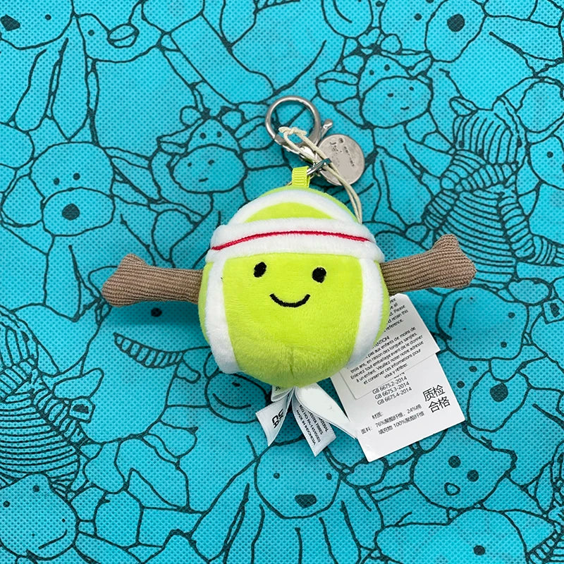 Marshmallow Plush Toy, Small Cherry Charm, Little Turtle Plush Toy, Croissant, Little Penguin JC Bag Charm