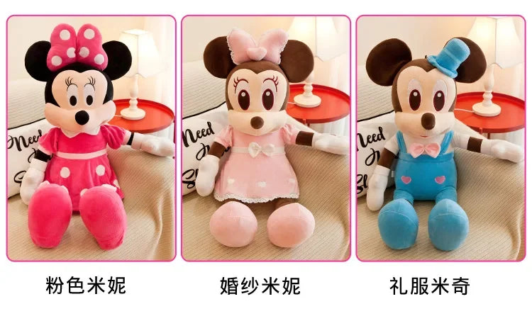 Disney Mickey Mouse Minnie Plush Dolls Animal Stuffed Toys Birthday gift Christmas Gift for Kids Cute Mickey Minnie Presents