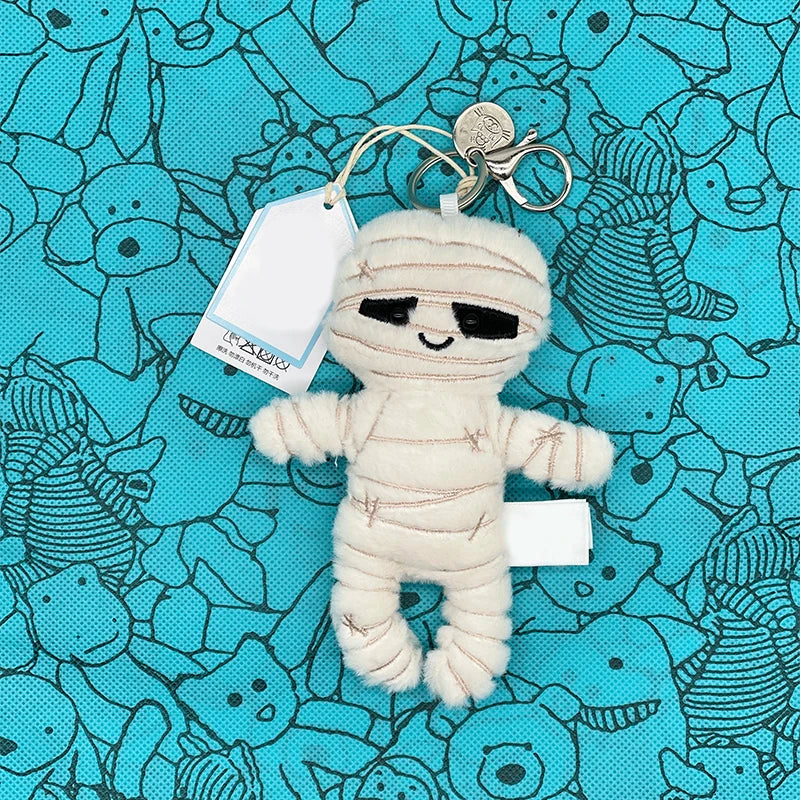 Marshmallow Plush Toy, Small Cherry Charm, Little Turtle Plush Toy, Croissant, Little Penguin JC Bag Charm