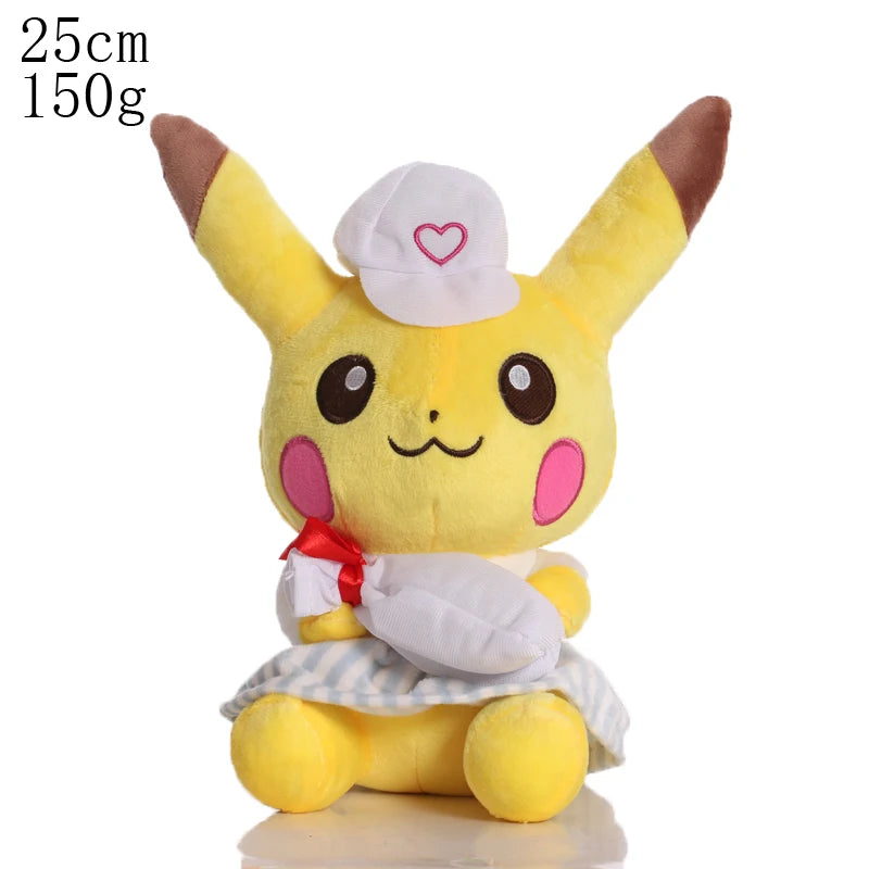 Cute Pikachu Plush Toy Pokemon Charmander Squirtle Bulbasaur Stuffed Doll Eevee Scorbunny Gengar Snorlax Christmas Gifts
