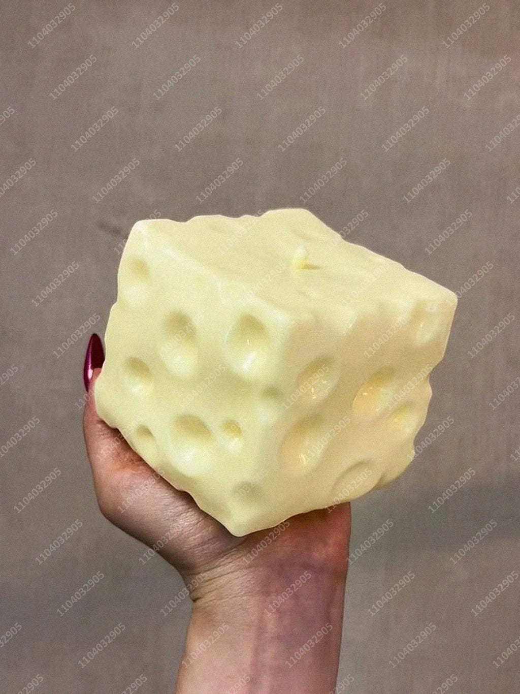 Jumbo Cheese Cube Stress Ball Big Cheese Shapeable Squeeze Ball Non-Bounce Fidget Toy ASMR Sensory Anti-Stress Christmas Gift