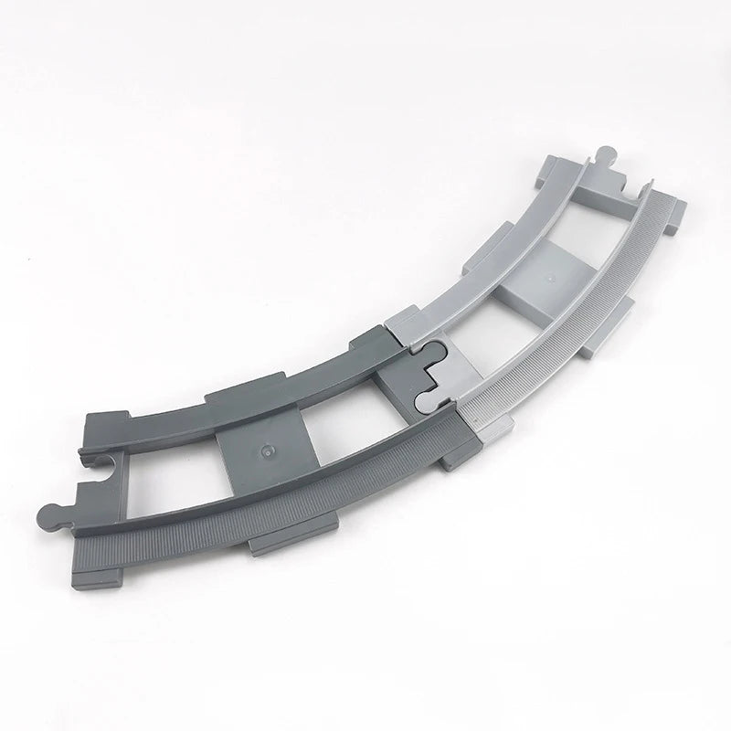 City Train Track Sets Assembly Railway Accessories Bricks Children Interactive Toys Big Size Building Blocks Compatible DuploED