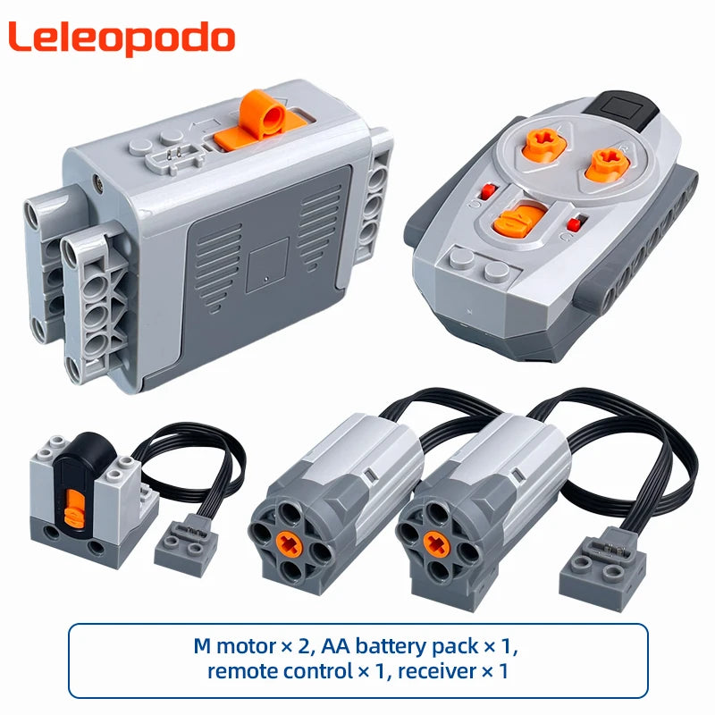 MOC Power Functions Enhanced Version M L XL Servo Red Motor Technical Part Building Block Toy Accessories Compatible with Brand