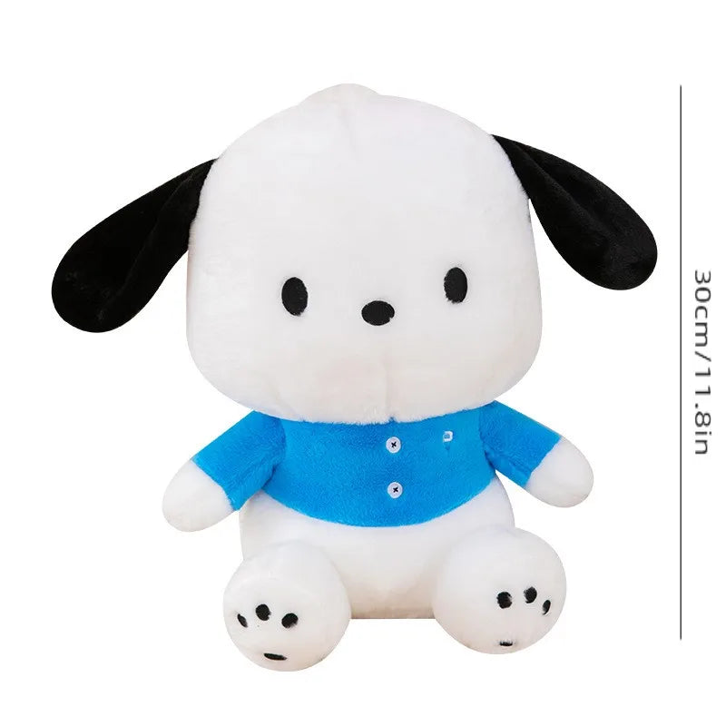 30cm Sanrio Kawaii Pochacco Plush Toy Cartoon & Cute Sleeping Companion Comfortable And Soft Birthday Gift Girl