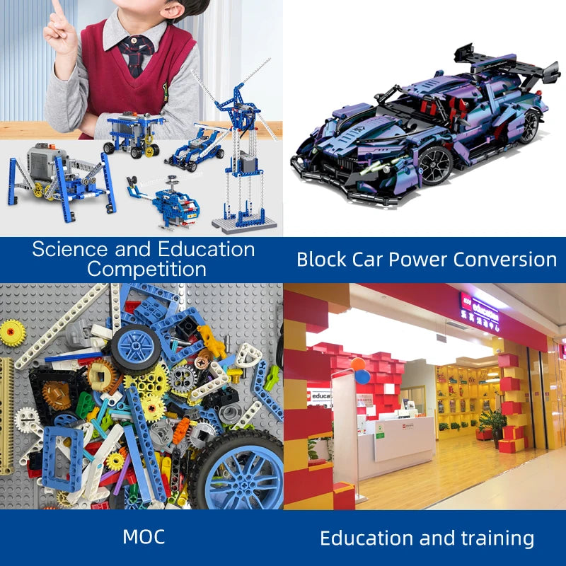 MOC Power Functions Enhanced Version M L XL Servo Red Motor Technical Part Building Block Toy Accessories Compatible with Brand