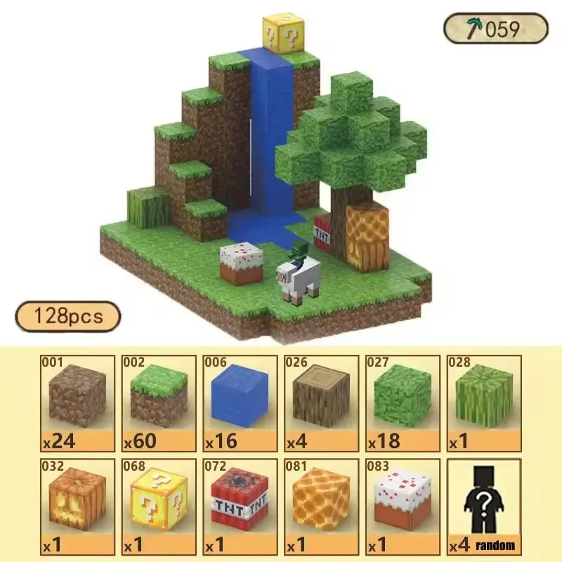 Magnetic Building Blocks Mine Magnet World Set Toys STEM Creative Stacking Cube Construction Set Christmas Gift For Kid