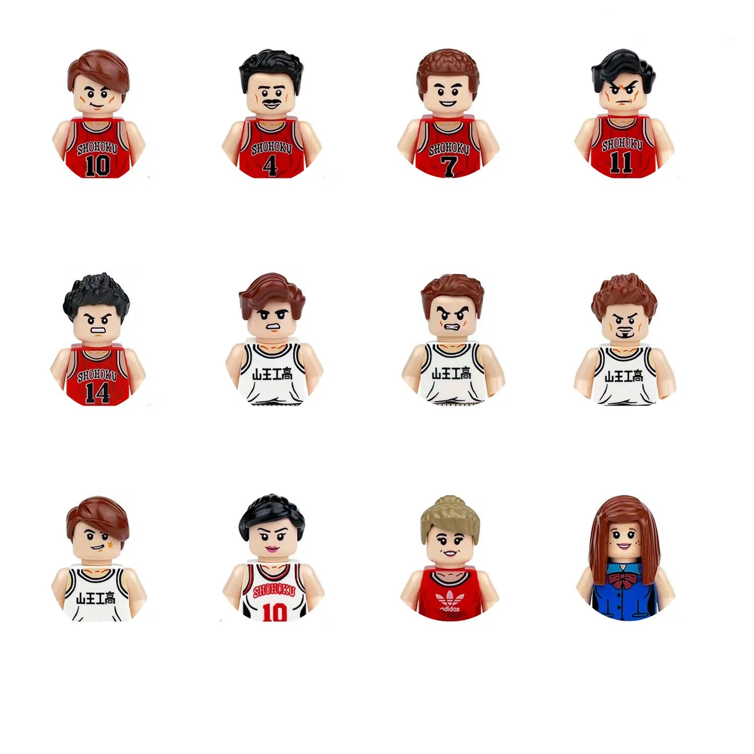 building blocks mini city figures 3D person series movie characters professional doctor police worker fireman robot toys for kid