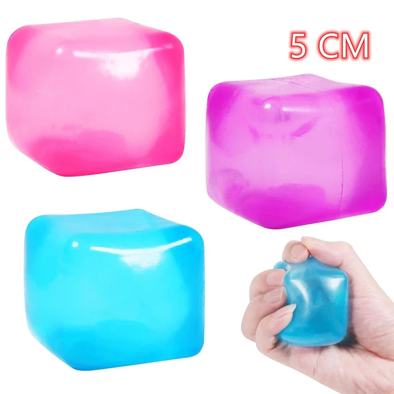 High Density Gel Ice Cube Square Decompression Vent Toy Squishy Stress Ball Squeeze Toys Stress Relief Sensory Toy squeeze toys