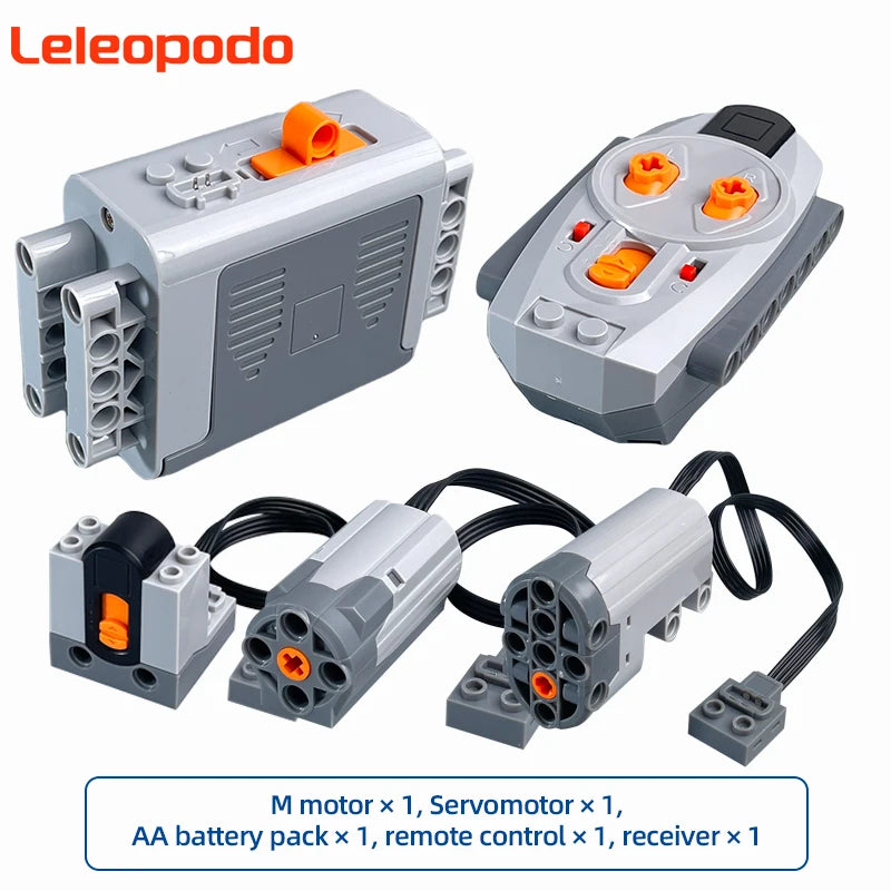 MOC Power Functions Enhanced Version M L XL Servo Red Motor Technical Part Building Block Toy Accessories Compatible with Brand