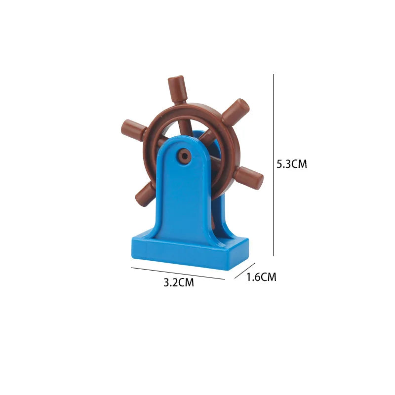 City Car Cartoon Offroad Truck Bread Trailer Bus Big Size Building Blocks Accessories Children Educational DuploLG Bricks Toys