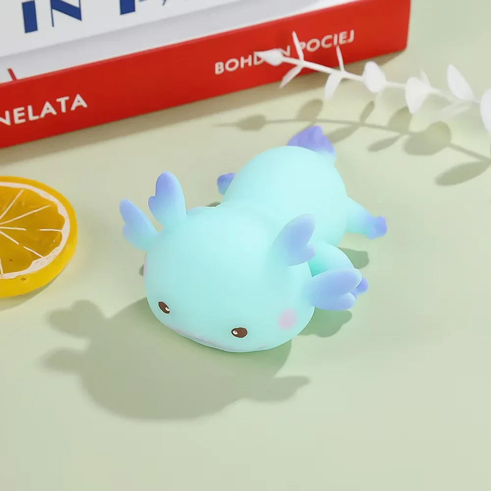 Cute Axolotl Squeeze Toys Cartoon Fish Relax Antistress Squishy Toys Stress Relief Slow Rebound Stretch Toys For Adult Kids