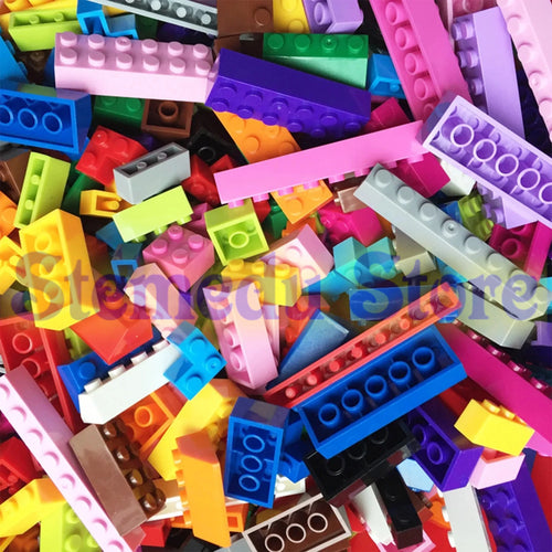 125/250g Building Blocks Bulk Lot Pack Sorted By Color Bricks Block Plate Toys Small Particles Bulk Compatible Legoeds