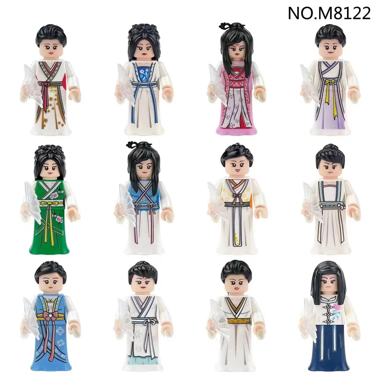 building blocks mini city figures 3D person series movie characters professional doctor police worker fireman robot toys for kid