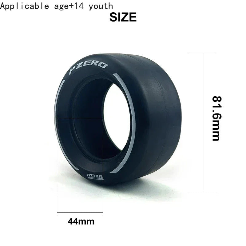 MOC F1 Car Printing tires 4410 81.6x44mm Compatible With 42207 42206 Model MOC Building Technology Accessories Blocks