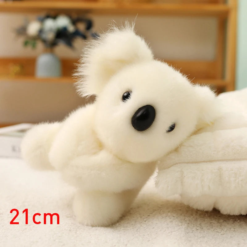 Lovely Australia Koala Plush Toys Furry Koala Bear Plush Dolls Stuffed Soft Animal Pillow for Friend Birthday Christmas Gift