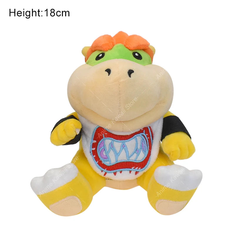 Super Mario Plush Toys Wonder Bowser Jr Meowser Lemmy Iggy Bowser Anime Stuffed Cartoon Peluche Dolls Kids Gifts