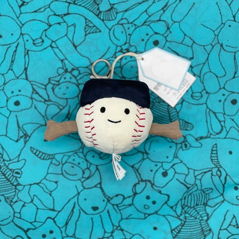 Marshmallow Plush Toy, Small Cherry Charm, Little Turtle Plush Toy, Croissant, Little Penguin JC Bag Charm