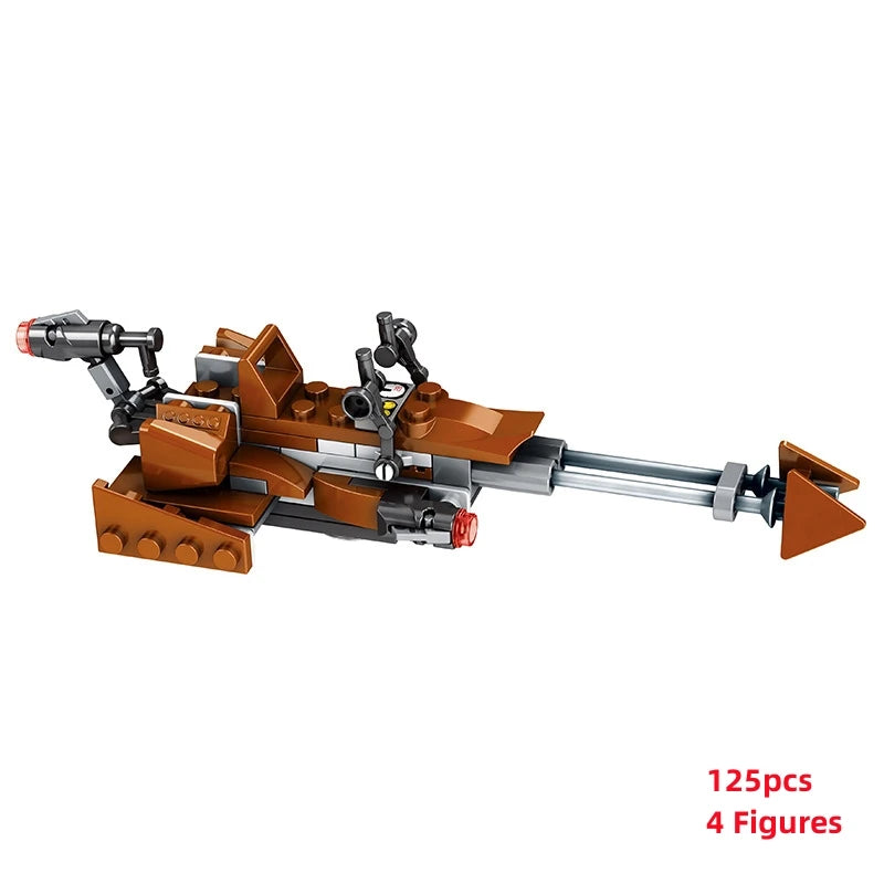 MOC Fighter X FigureAssembled Building Blocks Education Bricks Toys For Children Kids Kits Gifts K009-K012