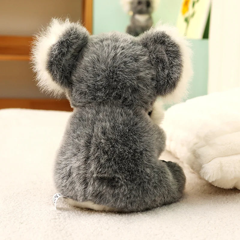Lovely Australia Koala Plush Toys Furry Koala Bear Plush Dolls Stuffed Soft Animal Pillow for Friend Birthday Christmas Gift