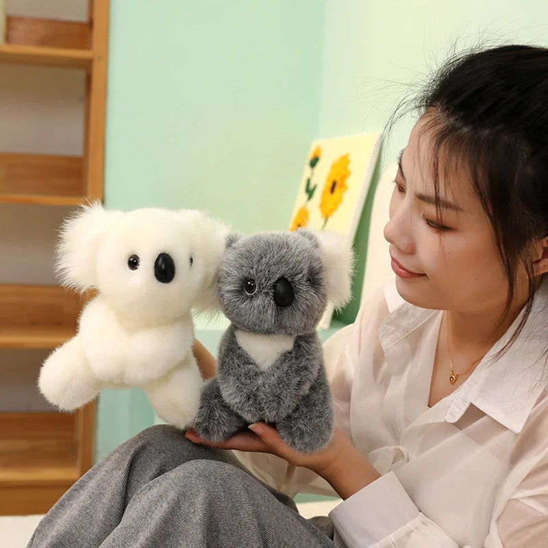 Lovely Australia Koala Plush Toys Furry Koala Bear Plush Dolls Stuffed Soft Animal Pillow for Friend Birthday Christmas Gift