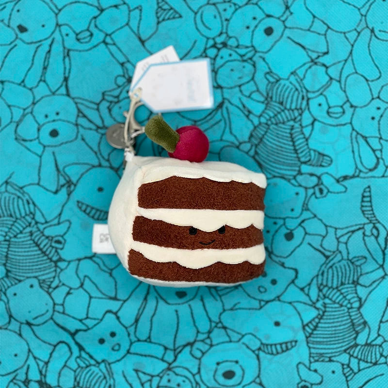 Marshmallow Plush Toy, Small Cherry Charm, Little Turtle Plush Toy, Croissant, Little Penguin JC Bag Charm