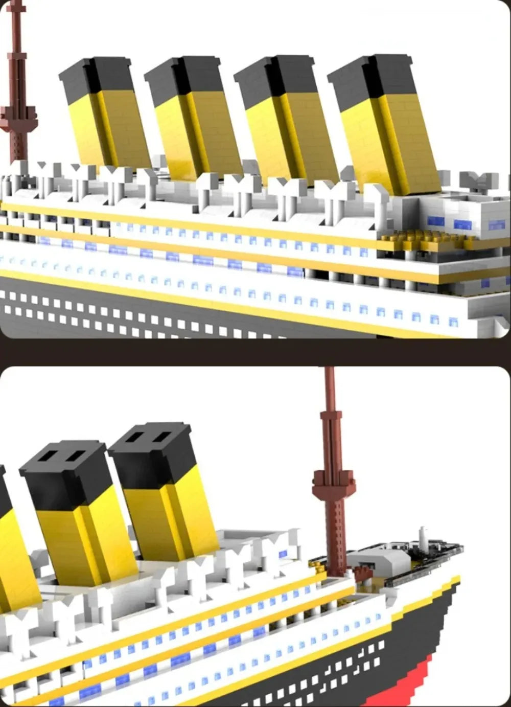 4000+Pcs Titanic Model Cruise Ship Building Blocks MOC Boat Bricks Collection DIY Construction Toys for Children Gift