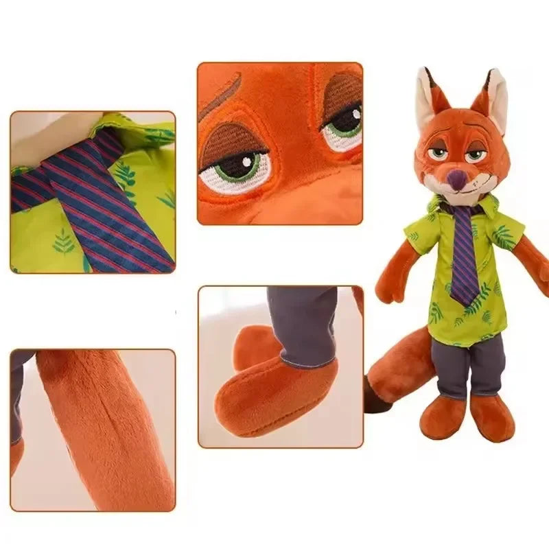 30Cm40Cm Kawaii Disney Zootopia Nick Wilde Judy Hopps Plush Doll Toy Anime New Sofa Room Decoration Children's Birthday Gift