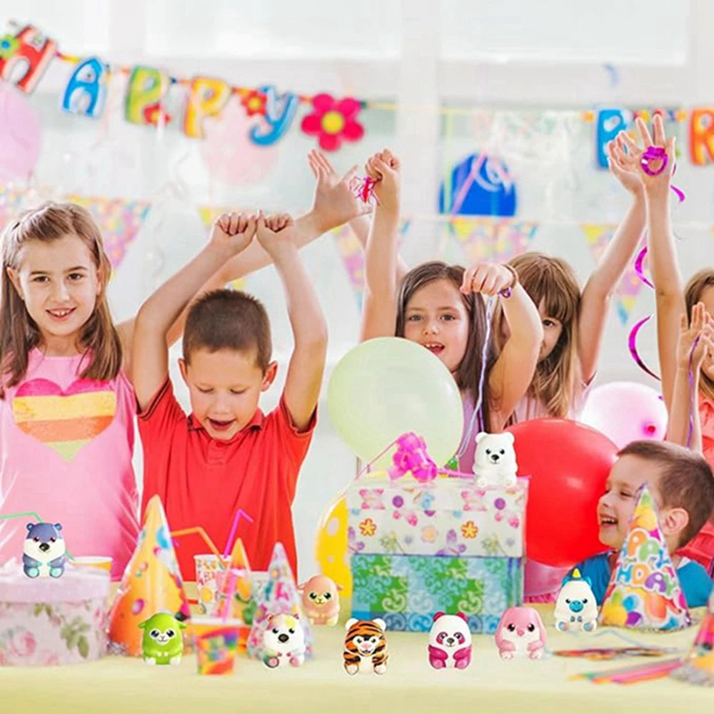 6/12PCS for Kids Adult Mini Kawaii Cute Stress Relief Squeeze Toys Slow Rising Squishies Toys  Carnival Goodie Bag Stuffers